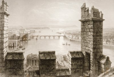The River Shannon and Limerick from the Cathedral Tower, County Limerick, from 
