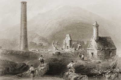 The Ruins at Glendalough, County Wicklow, Ireland, from 