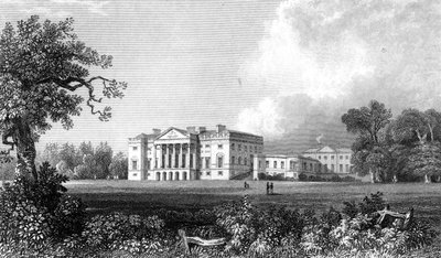 Thorndon Hall, Essex, engraved by Henry Adland, 1831 by William Henry Bartlett