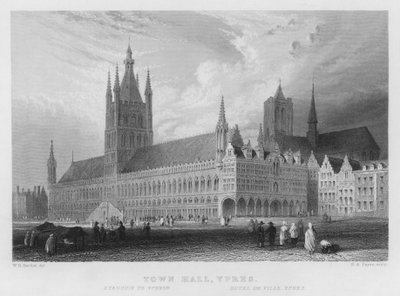 Town Hall, Ypres by William Henry Bartlett