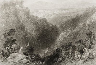 View of Powerscourt from the Dargle, County Wicklow, from 