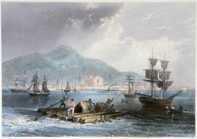 View of Montreal and Boats - in 