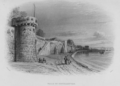 Walls of Southampton by William Henry Bartlett