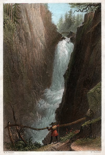 Waterfalls of the Aar by William Henry Bartlett