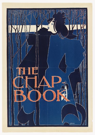 The Blue Lady, poster for The Chap-Book by William Henry Bradley