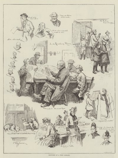 Sketches at a Free Library by William Henry Charles Groome