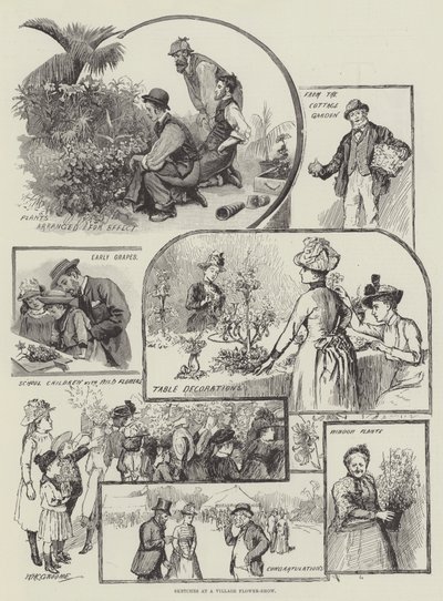 Sketches at a Village Flower-Show by William Henry Charles Groome