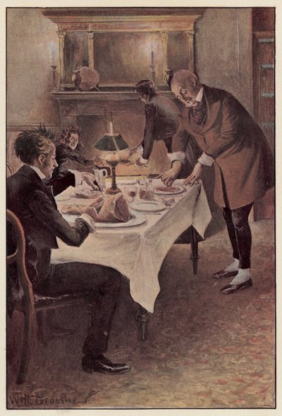 Traddles cut the mutton into slices by William Henry Charles Groome