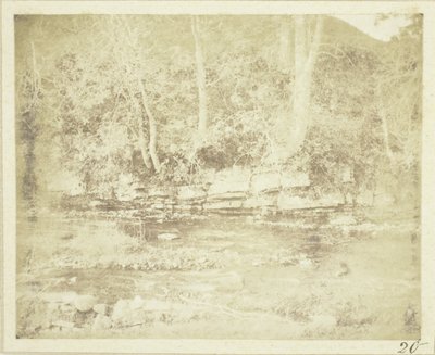 A Mountain Rivulet Which Flows at the Foot of Doune Castle by William Henry Fox Talbot