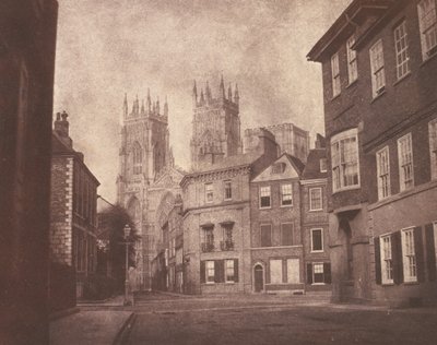 A Scene in York: York Minster from Lop Lane by William Henry Fox Talbot