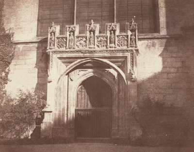 An Ancient Door, Magdalen College, Oxford by William Henry Fox Talbot