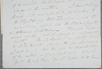 Signed Letter from William Henry Fox Talbot to James David Forbes by William Henry Fox Talbot