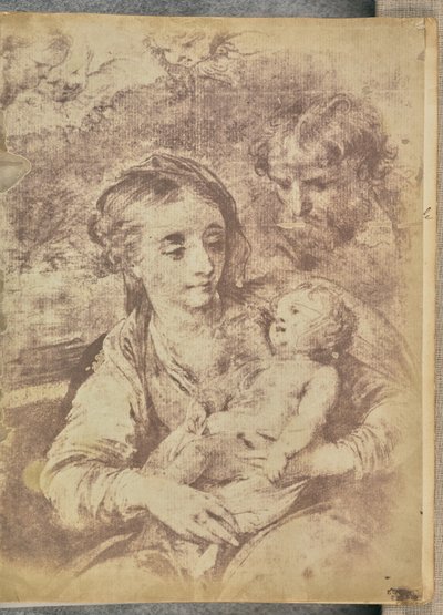 The Holy Family with Three Cherubim by William Henry Fox Talbot