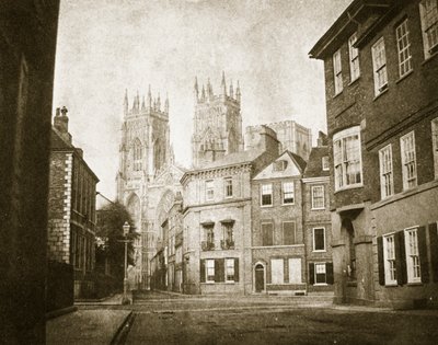 West Front, York Minster, from Lendall Street by William Henry Fox Talbot