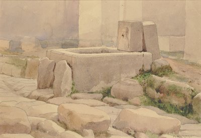 Pompeian Fountain and Horse Trough by William Henry Holmes