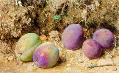 Ripe and Unripe Plums, c.1860 by William Henry Hunt