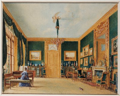 The Green Drawing Room of the Earl of Essex at Cassiobury by William Henry Hunt