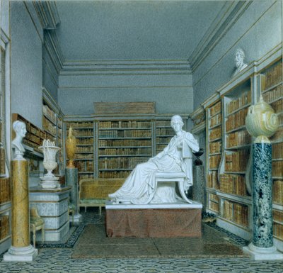 The Old Library, Chatsworth by William Henry Hunt
