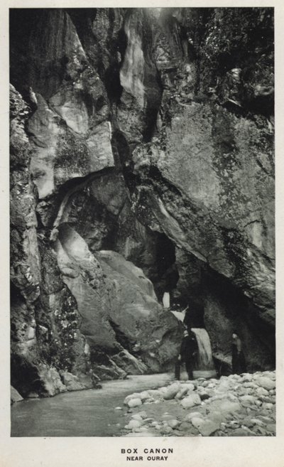 Canyons of Colorado: Box Canon, Near Ouray by William Henry Jackson