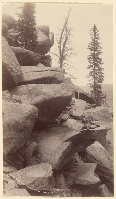 Rocks Study, Green Mountain Falls, Colorado by William Henry Jackson