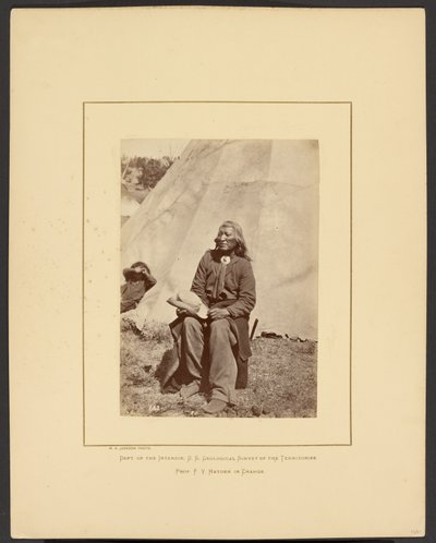 Washakie or Shoots the Buffalo Running, Shoshone, Wind River Mountains, Wyoming by William Henry Jackson