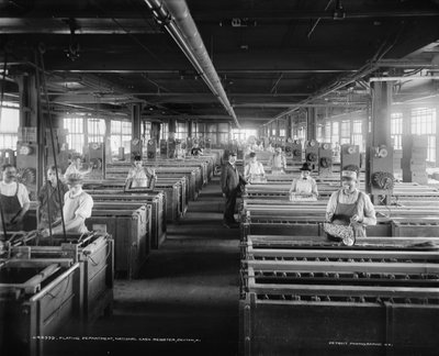 Workers in Plating Department, National Cash Register Company, Dayton, Ohio, USA, c.1902 by William Henry Jackson