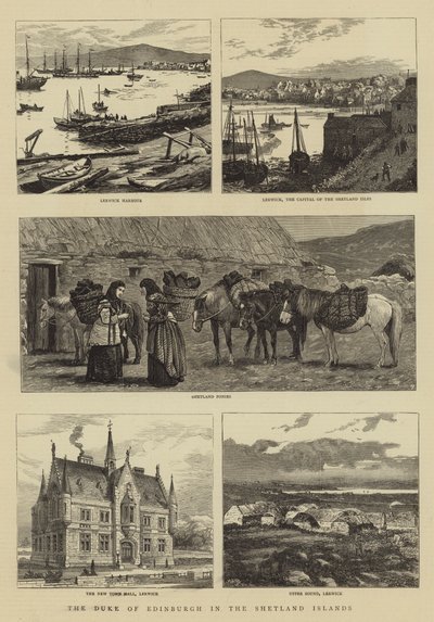 The Duke of Edinburgh in the Shetland Islands by William Henry James Boot