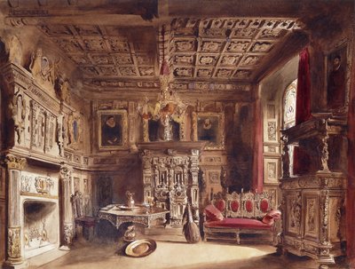 A Room in an Ancient Mansion by William Henry Lake Price