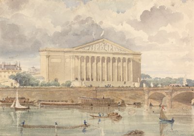 Chambre des Députés et Pont Louis XVI, July 30, 1828, 6 o