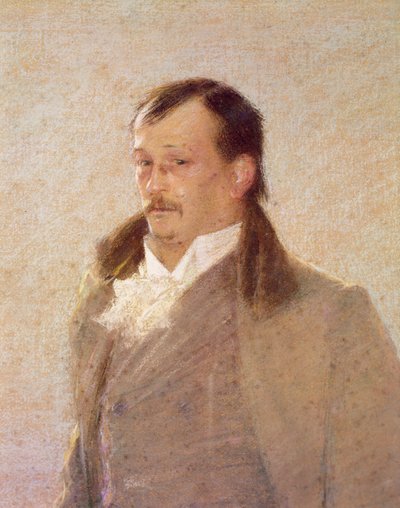 Portrait of Georges Courteline (detail) by William Henry Lake Price