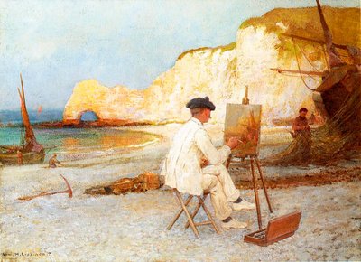 A Painter by the Sea Side, c.1885 by William Henry Lippincott
