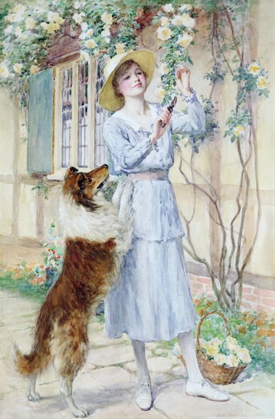 Picking Roses by William Henry Margetson