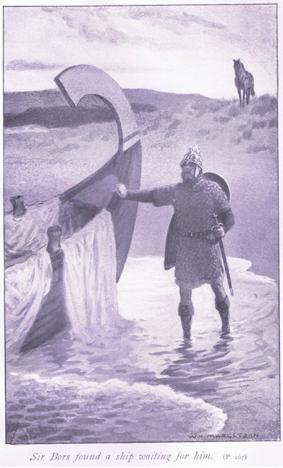 Sir Bors Found a Ship Waiting for Him by William Henry Margetson