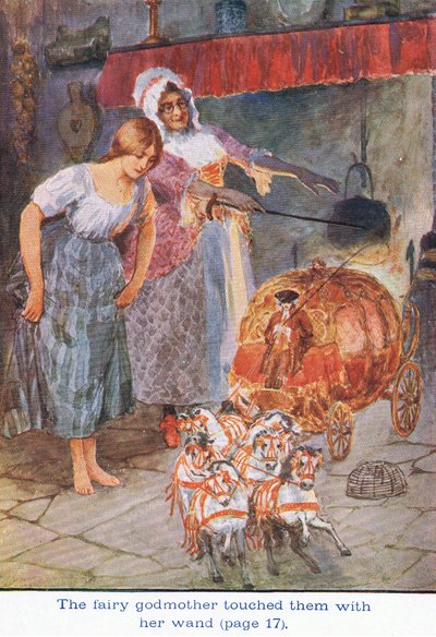 The Fairy Godmother touched them with her Wand, Cinderella, 1925 by William Henry Margetson