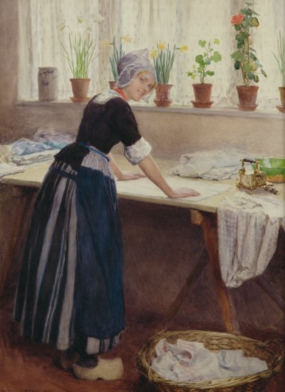 The Laundry Maid by William Henry Margetson