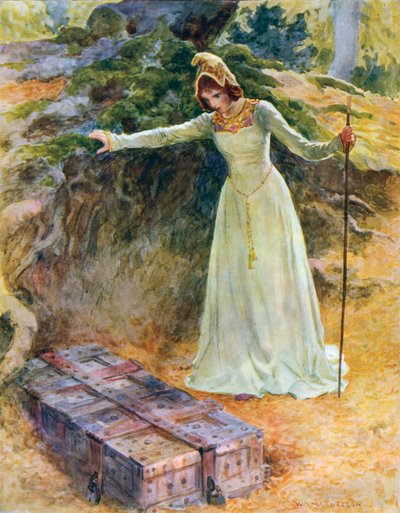 The Princess Came to the Iron Chest by William Henry Margetson