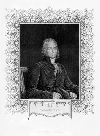 Charles Maurice de Talleyrand-Perigord, French Diplomat, 19th century by William Henry Mote