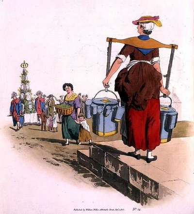 Milk Woman, from Costume of Great Britain by William Henry Pyne