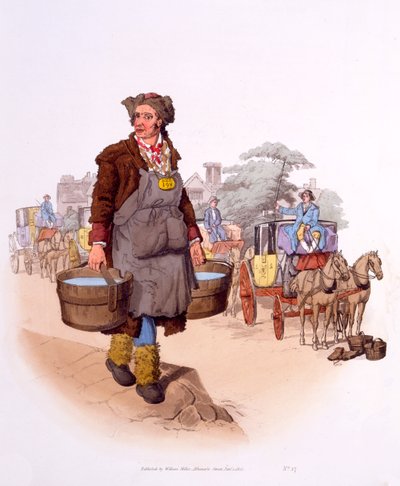 Watercarrier with his license GR 198 (Georgius Rex), from 