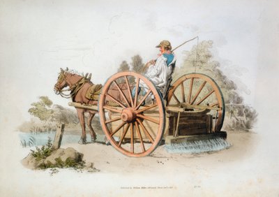 Watering Cart for Keeping Down Dust on Roads, 1808 by William Henry Pyne