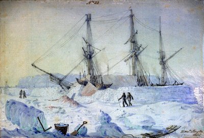View of the Port Side of the Ship with an Effect of Sunrise in February 1837 by William Henry Smyth