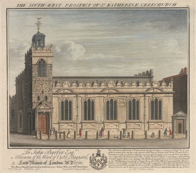 The Southwest Prospect of St. Katherine Cree Church by William Henry Toms