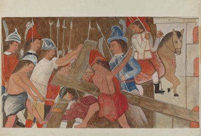 Station of The Cross No. 3: Jesus Falls the First Time by William Herbert