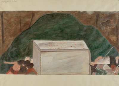 Station of the Cross No. 14: Jesus is Laid in His Tomb by William Herbert