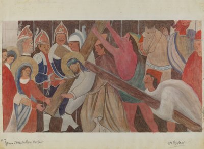 Station of the Cross No. 4: Jesus Meets His Mother, c. 1936 by William Herbert