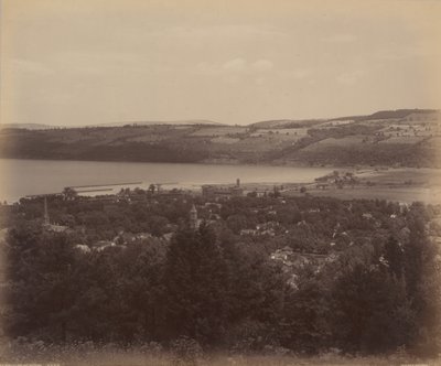 Seneca Lake and Watkins by William Herman Rau