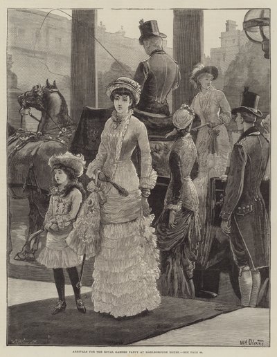 Arrivals for the Royal Garden Party at Marlborough House by William Heysham Overend