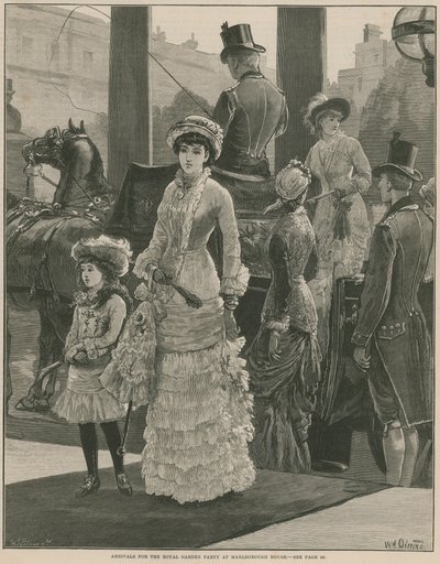 Arrivals for the Royal Garden Party at Marlborough House by William Heysham Overend