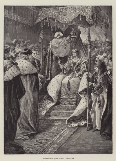 Coronation of Queen Victoria by William Heysham Overend