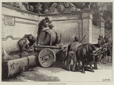 Fountain at Cintra, near Lisbon by William Heysham Overend